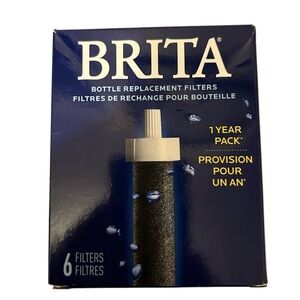 Brita Bottle Replacement Filters 6-Pack in Blue Box